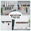 LunaLulinlk 15 Inch Magnetic Knife Holder Set of 2, Black Powerful Magnetic Knife Strip for Wall Mount, Kitchen Tools Utensils - 3 of 4