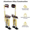 Yescom 16"-24" Drywall Stilts Adjustable Aluminum Painting Tool with Leg Pads Protect for Painter Taping Cleaning Costume Show Glory Yellow YES0540 - 3 of 4