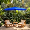 Hyleory 10FT Market Umbrella for All Seasons, 6 Iron Core Ribs, Size: 120" x 96" - 2 of 4
