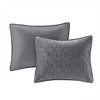NicBex 3 Pcs Comforter Set Quilt Set Soft Velvet Quilt Set in Geometric Quilting Technique Cotton Filling 1 Quilt 2 Pillow Shams, Machine Washable - 2 of 4
