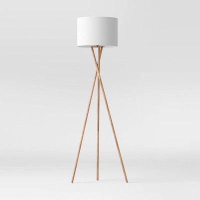 Natural tripod sale floor lamp