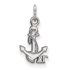 Black Bow Jewelry Sterling Silver Delta Gamma Greek Life Extra Small Pendant - 1 of 3