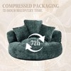 PAGED Modern Chenille Bean Bag Chair with High Back, Loveseat Sofa for Adults and Kids, Comfy Chair for Living Room, Bedroom - 4 of 4