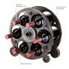 Foster & Rye Gears And Wheels Countertop Wine Rack, Durable Plastic Wine Bottle Holder, Holds 6 Standard Wine Bottles, 3.2" x 5.2" x 13.5" - 2 of 4