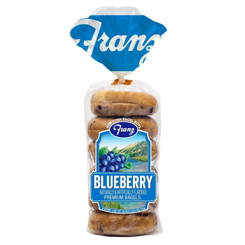 Franz Blueberry Bagels - 18oz/6ct, 1 of 6