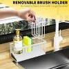 LunaLulinlk Sink Caddy,Kitchen Sponge Holder,Waterproof and Rustproof White Kitchen Accessory - 4 of 4