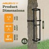 Muddy Climbing Ladder System, 300 Lbs Capacity Steel Stagger Steps, for Outdoor Hunting, Tree Climbing, Crooked or Leaning Trees, Black, 3 Pack - 3 of 4