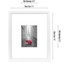 Americanflat 11x14 Picture Frame in White - Displays 5x7 With Mat and 11x14 Without Mat - Composite Wood with Shatter Resistant Glass - 2 of 4