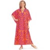 Collections Etc Bright Swirl Print Easy-to-Wear Caftan - 3 of 4