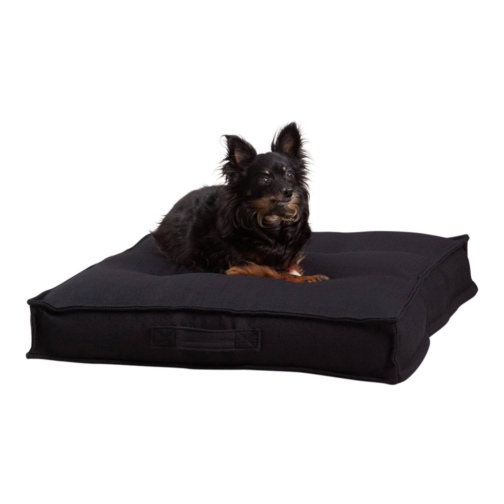Kensington Garden Milo Square Tufted Reversible Dog Bed - S - Black
