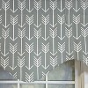 RLF Home 100% Cotton Native Cornice With Poly/Cotton Ivory lining Rod Pocket Valance 50" x 17" Gray - 4 of 4