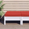 vidaXL Chair Cushion, Water Repellent Outdoor Pallet Cushion, Seat Cushion Pad for Garden Patio Balcony Furniture, Ottoman Pillow - 2 of 4