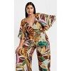 Women's Plus Size Peta Print Top - cocoa | CITY CHIC - 2 of 4