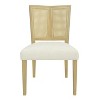 Okak Set of 2 Upholstered Rattan Woven Back Dining Chair Without Arm,Wooden Accent Dining Chairs for Dining Room,Kitchen - 3 of 4
