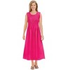 Collections Etc Comfortable Smocked Woven Sleeveless Dress - 4 of 4