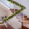 TopComfy Decorative Holiday Scene Props Christmas Garland with Red Berries Festive Greenery Decor for Home Holiday, Green, 14.04"*4.98"*4.98" - 4 of 4