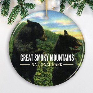 Vintage Style Great Smoky Mountains National Park Ornament| OrnamentallyYou - 1 of 4