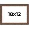 PosterPalooza | 18x12 Wide Barnwood Picture Frame, UV Acrylic, 6 Finishes - Grey, Brown, White, and Black - 2 of 4