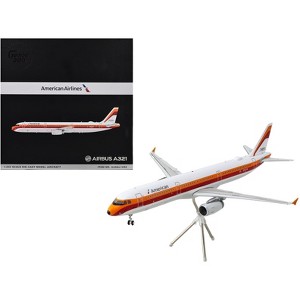 Airbus A321 Commercial Aircraft "American Airlines" White w/Red & Orange "Gemini 200" 1/200 Diecast Model Airplane by GeminiJets - 1 of 3