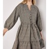 Women's HERITAGE CHECK RUFFLE HEM MINI DRESS - APRICOT - 4 of 4