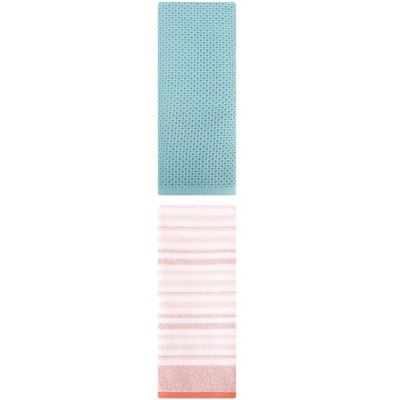 REGALWOVEN Bathroom Hand Towels Cotton Soft Absorbent Towel Set 13" x 30"/13" x 27" 2 Pcs