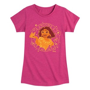 Girls' - Encanto - Mirabel with Butterfly Fitted Short Sleeve Graphic T-Shirt - 1 of 4