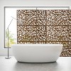 Grungis 76" H×48" W Freestanding Privacy Fence with Irregular Hollow Pattern,Outdoor Privacy Screen for Balcony,Patio,Garden - 4 of 4