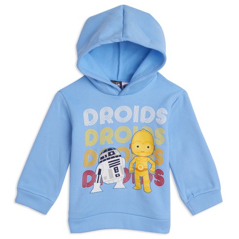 Star Wars R2 d2 C 3po Little Boys Fleece Pullover Hoodie Light