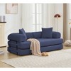 78.5" Corduroy 4-in-1 Folding Convertible Sleeper Sofa Bed, 3-Seater Modular Sofa with DIY Combination and 2 Pillows - 2 of 4