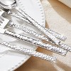 Itopfox 40-Piece Hammered Silverware Set, 18/10 Stainless Steel Flatware for 8, Cutlery Set for Home, Party, Wedding, Mirror Polished Dishwasher Safe - 3 of 4