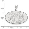 Black Bow Jewelry 10k White Gold Auburn Tigers NCAA Large Pendant - 2 of 3
