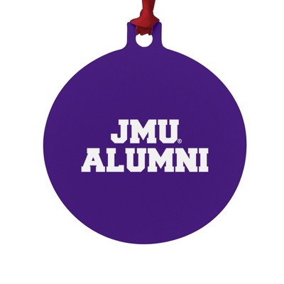 James Madison University Alumni Aluminum Holiday Christmas Tree Ornament