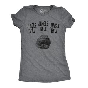 Womens Jingle Bell Rock T Shirt Funny Sarcastic Christmas Song Tee For Ladies - Crazy Dog Women's T Shirt - 1 of 4