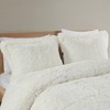 SEVOBAL Bedding Sets, Twin XL Shaggy Long Fur Comforter Mini Set for Modern Cozy Bedrooms, White, 18.11"*9.45"*8.66" - 4 of 4