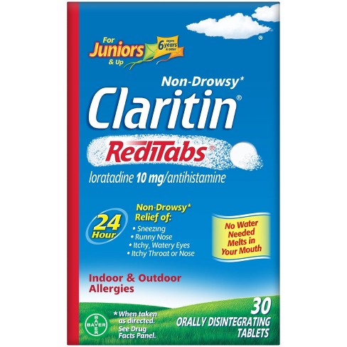 Children's Claritin Loratadine Allergy Relief 24 Hour Non-Drowsy RediTab Dissolving Tablets - 30ct - image 1 of 4