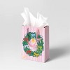Christmas Humble Cheer XL Cub Wreath on Pink Door - Wondershop™ - 2 of 3