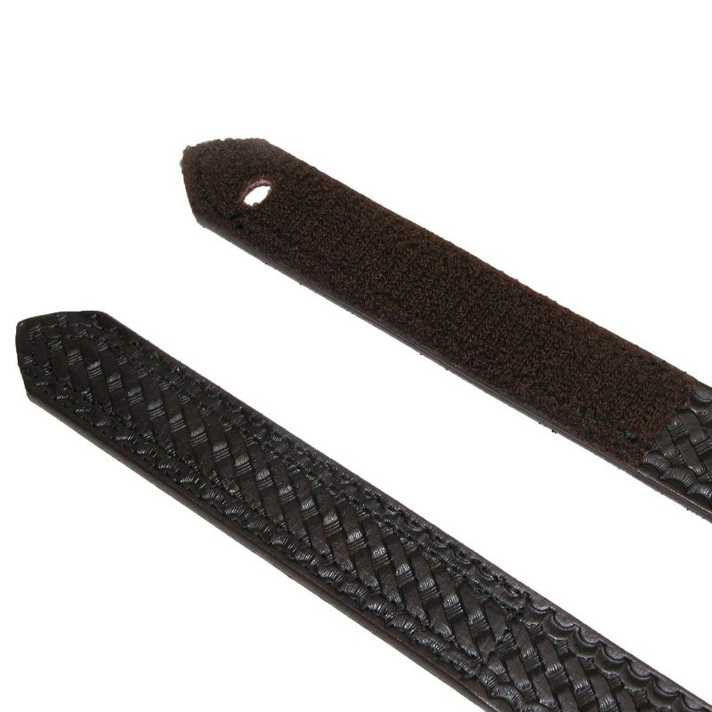 Boston Leather Men's Basketweave Mechanics Belt with Hook and Loop Closure, 2 of 4