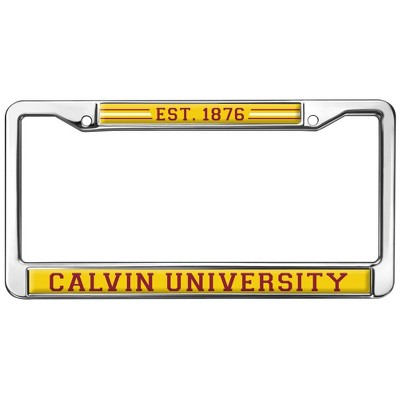 Calvin University Full Size Standard License Plate Metal Frame
