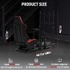 Dardoo Adjustable Racing Sim Cockpit with TV Stand & Red Seat for Logitech G920, Thrustmaster T500, Fanatec | No Wheel/Pedals - 3 of 4
