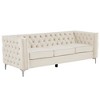 85 in. Square Arm 3-Seater Removable Cushions Sofa - Morden Fort - 3 of 4