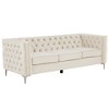 85 in. Square Arm 3-Seater Removable Cushions Sofa - Morden Fort - image 3 of 4