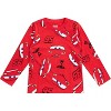 Disney Cars Lightning McQueen Boys 3 Pack Long Sleeve Shirt for Toddler and Big Kids - 4 of 4