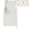 KTMBDW Twin Size Loft Bed with Stairs, Wood Loft Bed Frame with Large Under-Bed Space, Heavy-Duty Bed for Kids - 3 of 4