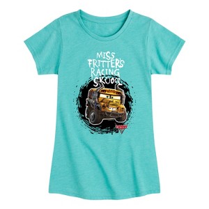 Girls' - Cars -  Fitted Short Sleeve Graphic T-Shirt - 1 of 4