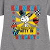 - Peanuts - Karneval Biggest Oldest Party Germany Graphic Short Sleeve Fleece Dress - 2 of 4