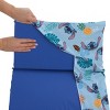 NoJo Disney Stitch Weird But Cute Blue, Teal and Coral Preschool Nap Pad Sheet - 2 of 4
