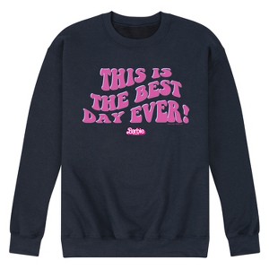 Men's - Barbie - Best Day Ever Graphic Fleece Sweatshirt - 1 of 4