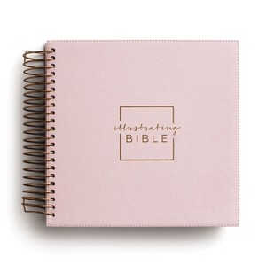 Illustrating Bible Niv: Spiral Bound Bible Journal, Pink - by