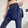 BABYYER Women's Yoga Pants, High Waist Leggings, Sport Fitness Quick Dry Shorts with Liner and Pocket - 3 of 4