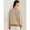 Allegra K Women's Striped Open Front Button Down V Neck Sweater Cardigans - 4 of 4